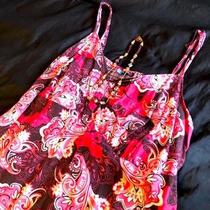 👗*HOST PICK* Plus size dress, paisley, slight ruffle-full elastic bust